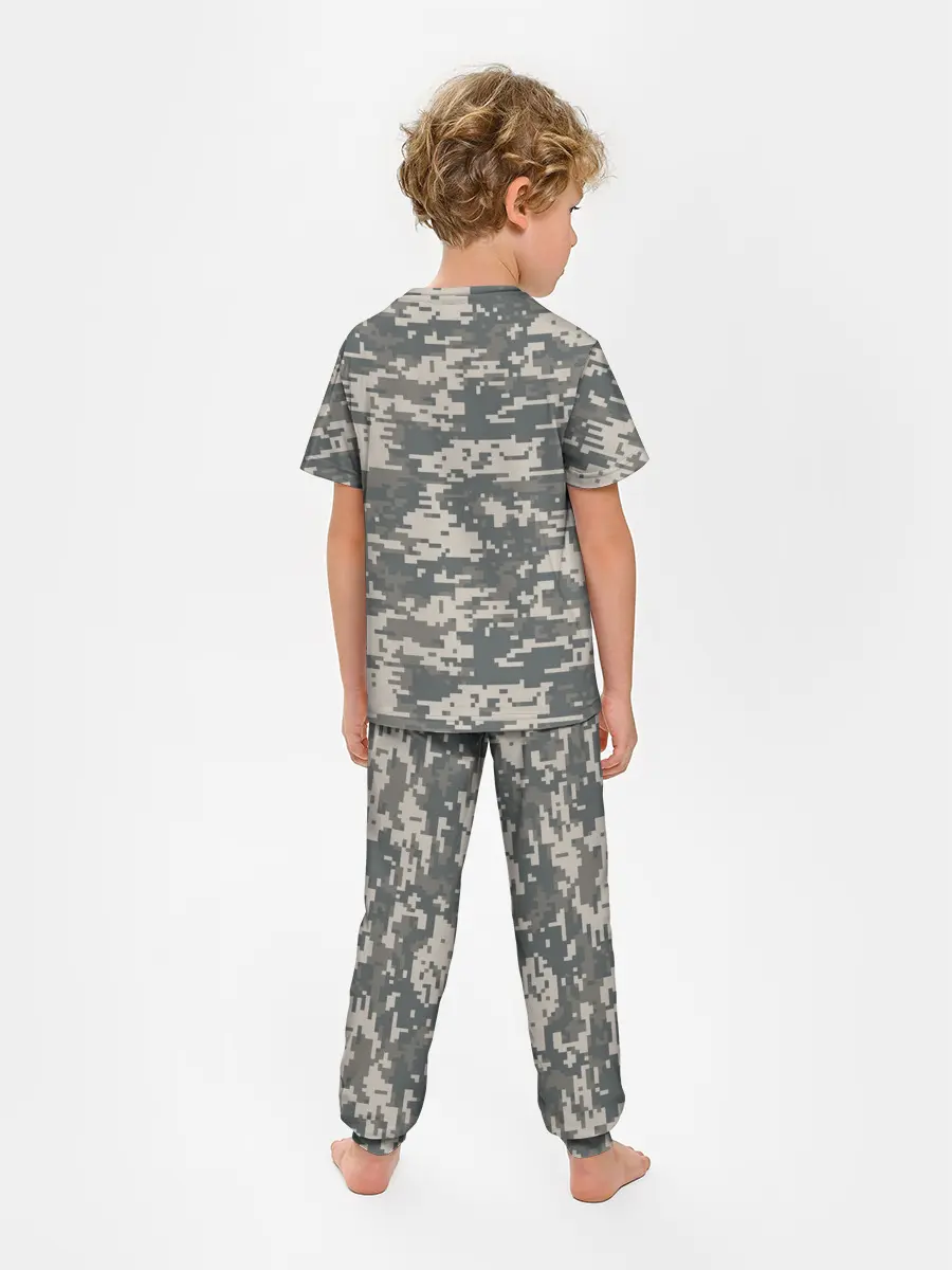 Детская пижама с брюками / Цифровой камуфляж