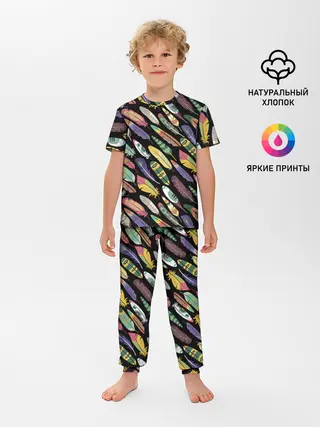Детская пижама с брюками / Feathers 2022