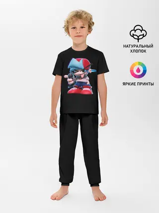 Детская пижама с брюками / Бойфренд показывает язык