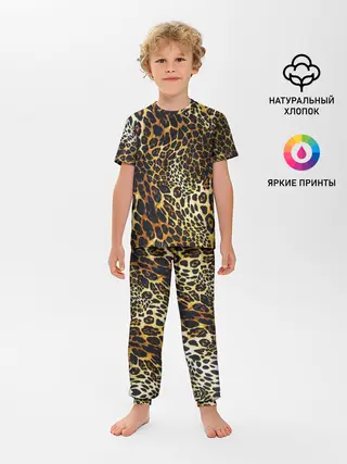 Детская пижама с брюками / Шкура леопарда