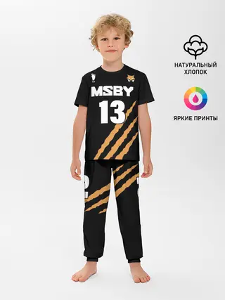 Детская пижама с брюками / 13 | MSBY | BLACK JACKALS