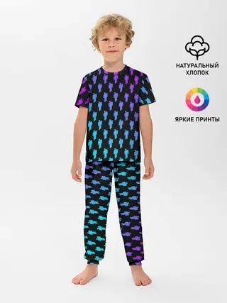 Детская пижама с брюками / BILLIE EILISH PATTERN