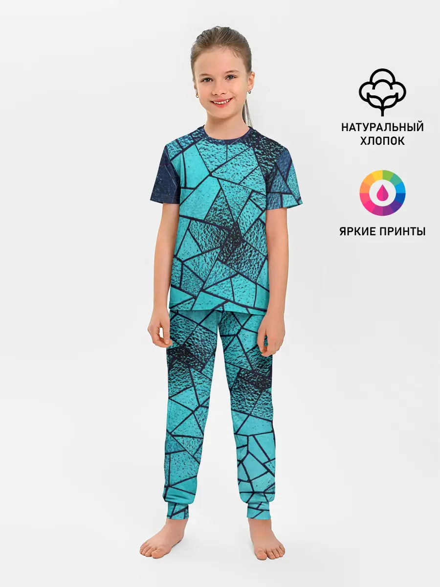 Детская пижама с брюками / НЕОНОВЫЙ ВИТРАЖ
