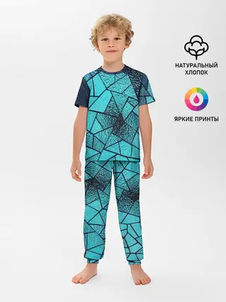 Детская пижама с брюками / НЕОНОВЫЙ ВИТРАЖ
