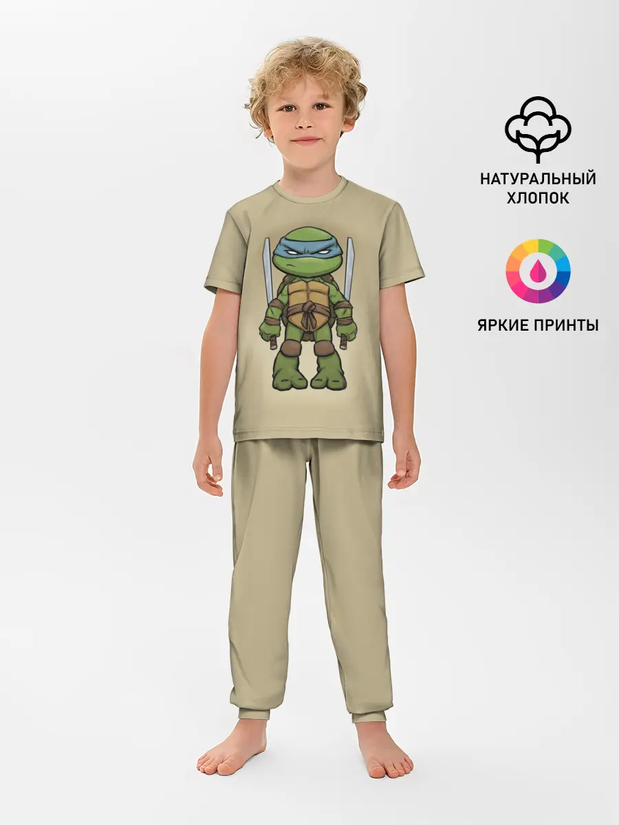 Детская пижама с брюками / ЧЕРЕПАШКИ - НИНДЗЯ