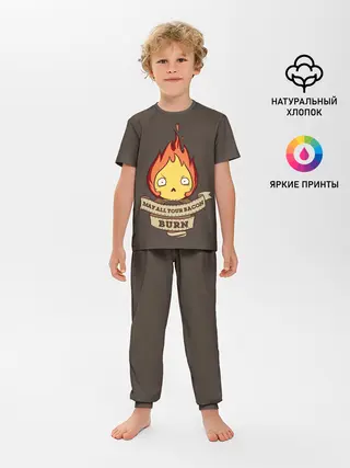 Детская пижама с брюками / Burn emotion