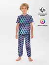 Детская пижама с брюками / НЕОНОВАЯ СТАЛЬ