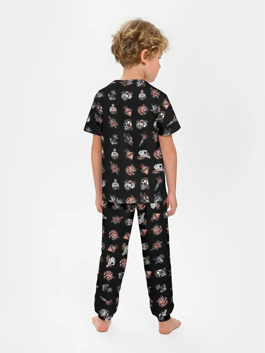 Детская пижама с брюками / Уличные эмблемы
