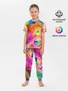 Детская пижама с брюками / TIE DYE | ЯРКИЕ КРАСКИ
