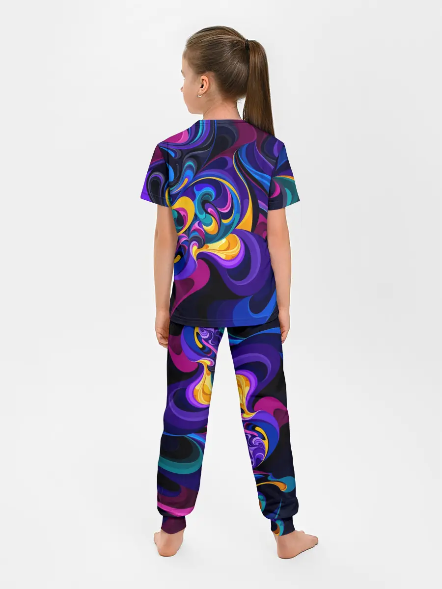 Детская пижама с брюками / Абстрактный Узор