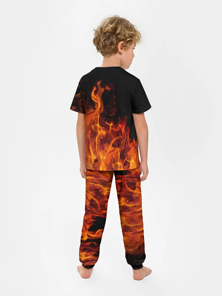 Детская пижама с брюками / Огонь