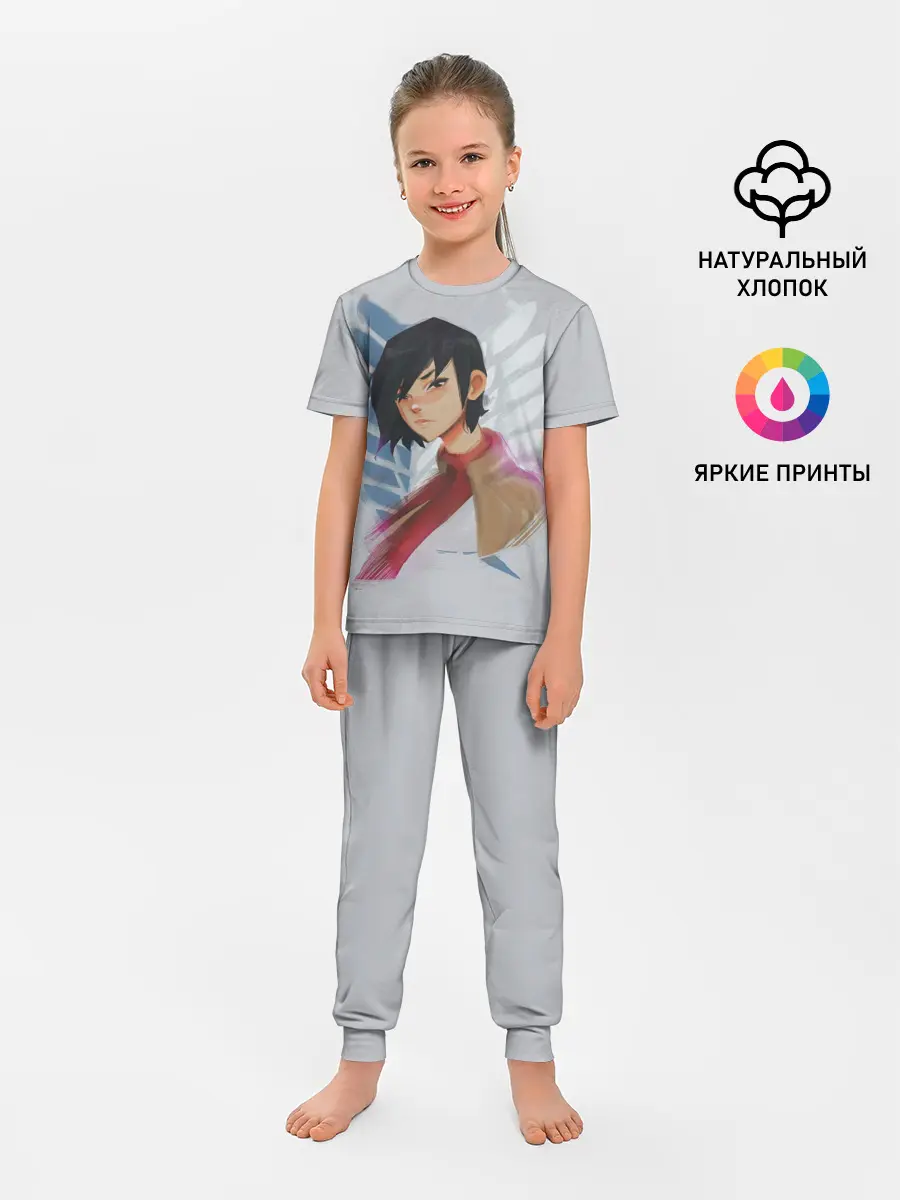 Logo and Mikasa