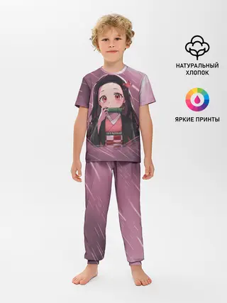 Детская пижама с брюками / Незуко Камадо