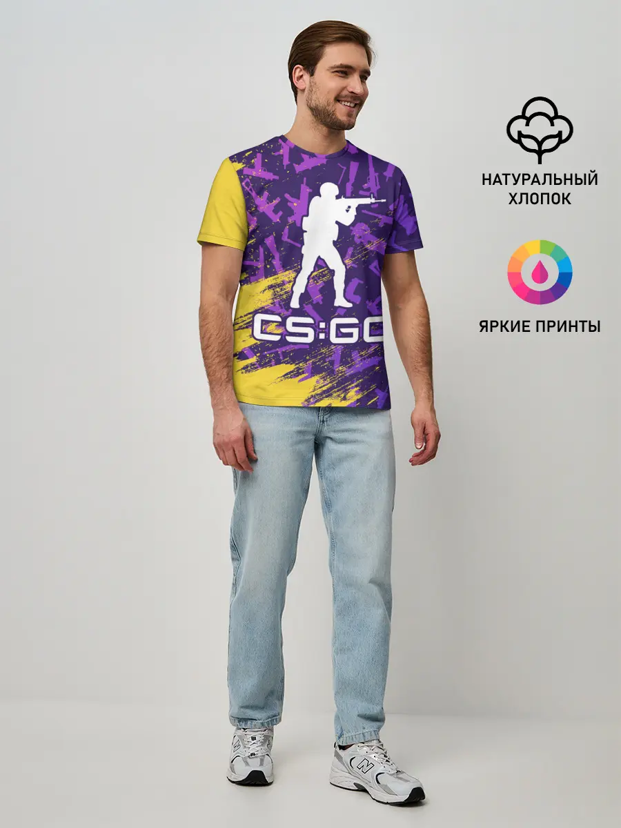 Мужская базовая футболка / CS GO | КС ГО