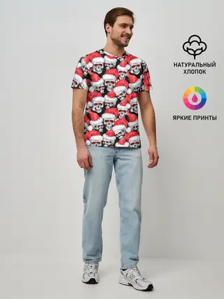 Мужская базовая футболка / Деды морозы