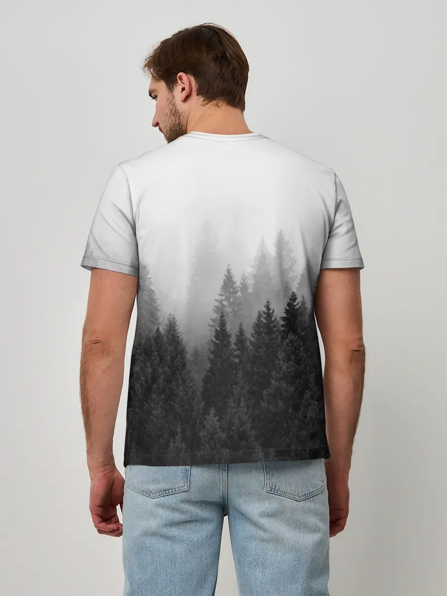 Мужская базовая футболка / Волк