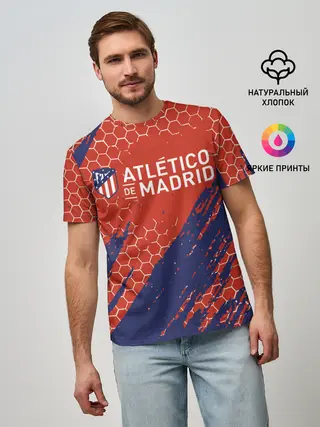 Мужская базовая футболка / Atletico Madrid: Football Club.