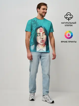 Мужская базовая футболка / BAD GUY | BILLIE EILISH