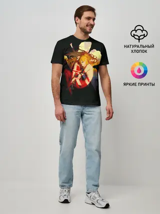 Мужская базовая футболка / Аска Евангелион Nerv