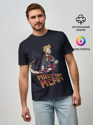 Мужская базовая футболка / Back to Futurama