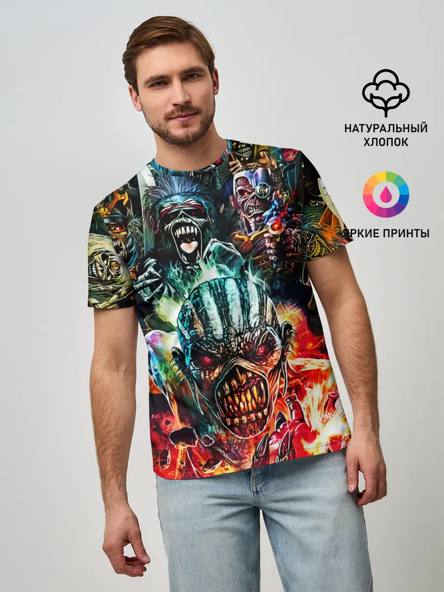 Мужская базовая футболка / Iron Maiden