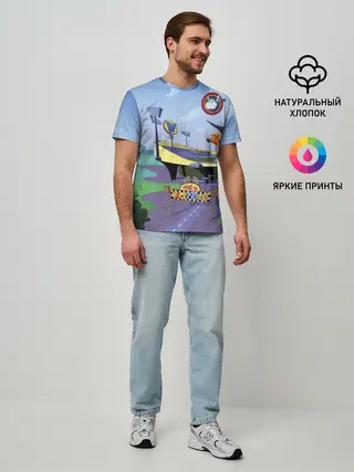 Мужская базовая футболка / Bella Badge