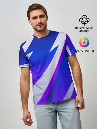 Мужская базовая футболка / SPORT STYLE BLUE