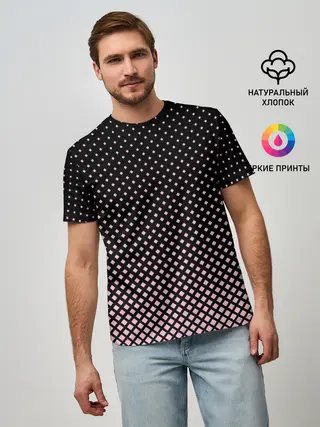 Мужская базовая футболка / Ромбы