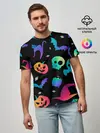 Мужская базовая футболка / RAINBOW HALLOWEEN | ХЭЛЛУИН
