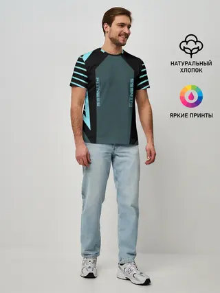 Мужская базовая футболка / Fitness