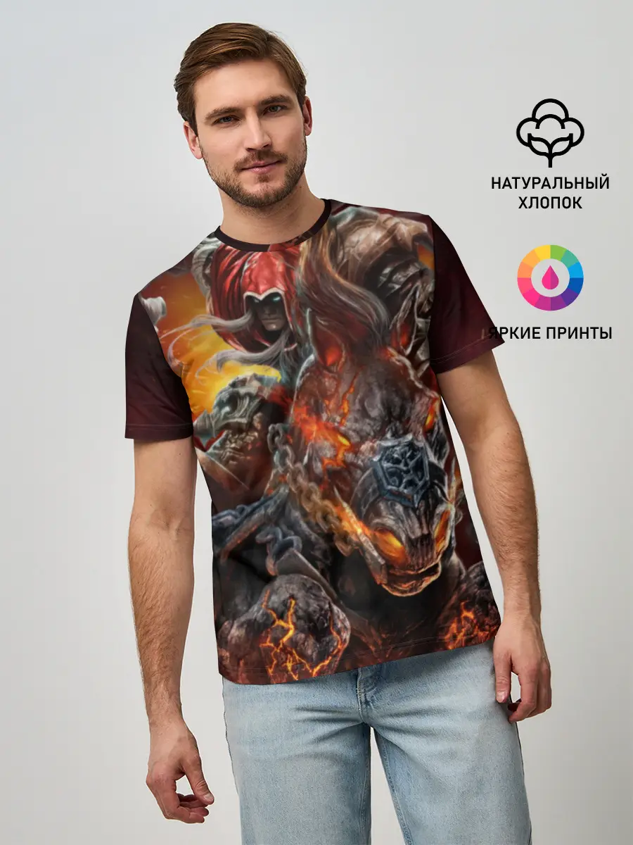 Мужская базовая футболка / Демон-Всадник