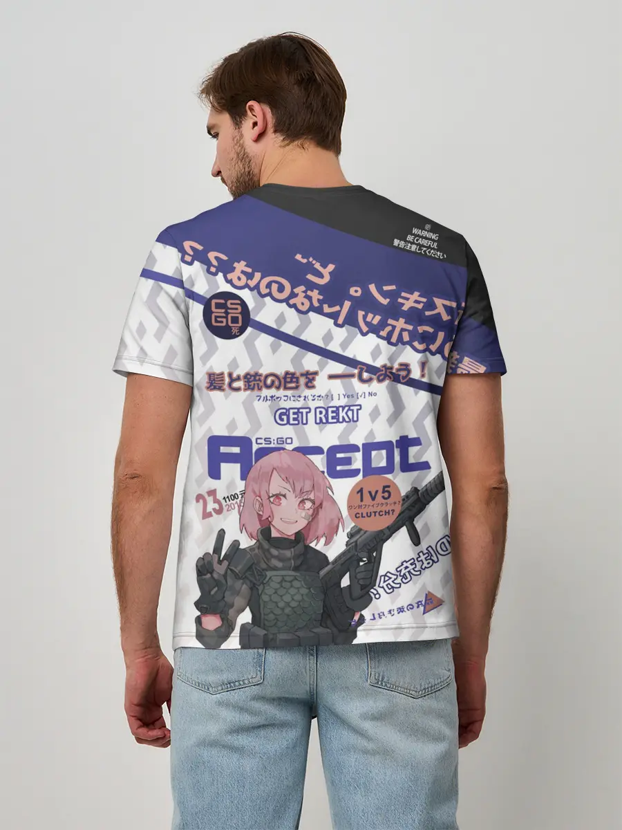 Мужская базовая футболка / AUG - Akihabara | Акихабара