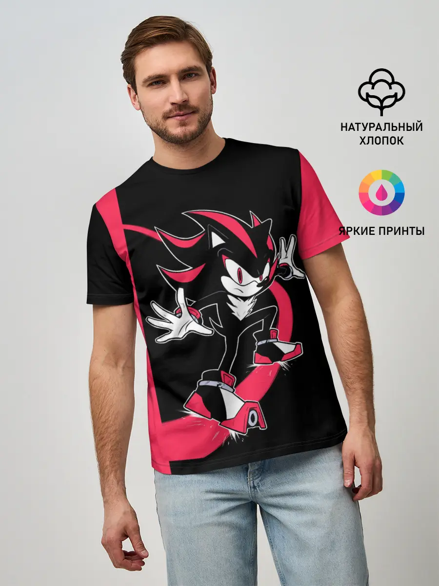 Мужская базовая футболка / SONIC X | DARK SONIC