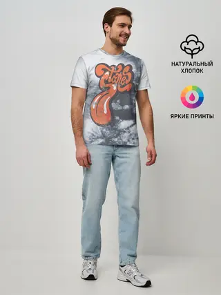 Мужская базовая футболка / rolling stones