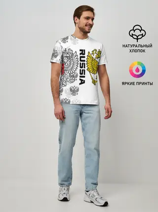 Мужская базовая футболка / Russia