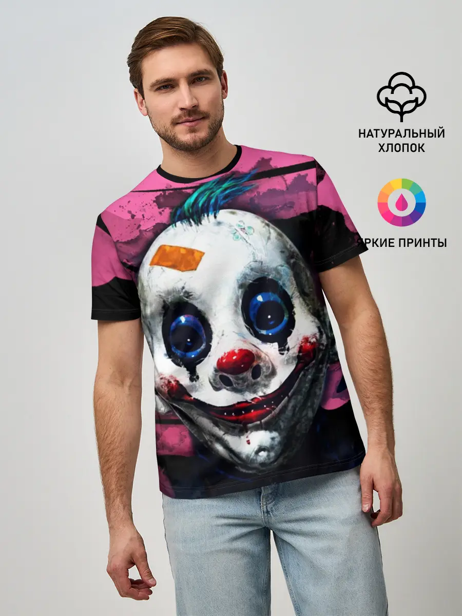 Мужская базовая футболка / Клоун