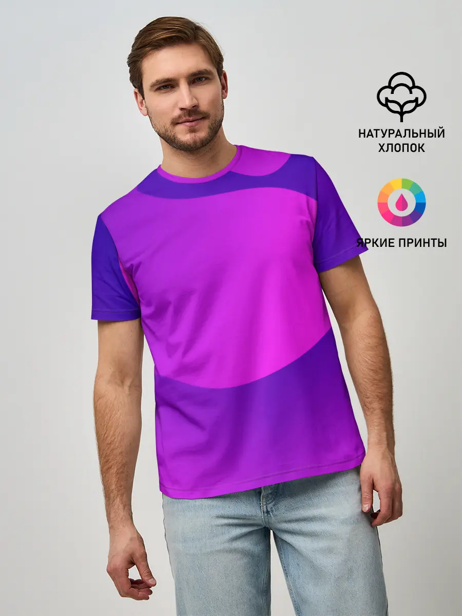 Мужская базовая футболка / НЕОНОВАЯ ГЕОМЕТРИЯ