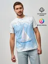 Мужская базовая футболка / ОДИНОКАЯ ЛОДКА | SAILBOAT