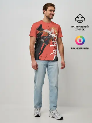 Мужская базовая футболка / Evangelion Asuka Langley