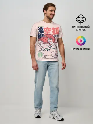 Мужская базовая футболка / Anime Kuko Demon Yokai