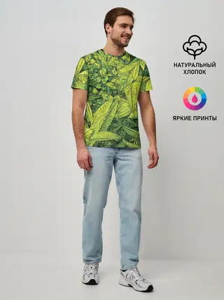 Мужская базовая футболка / Растительная жизнь - Хоста
