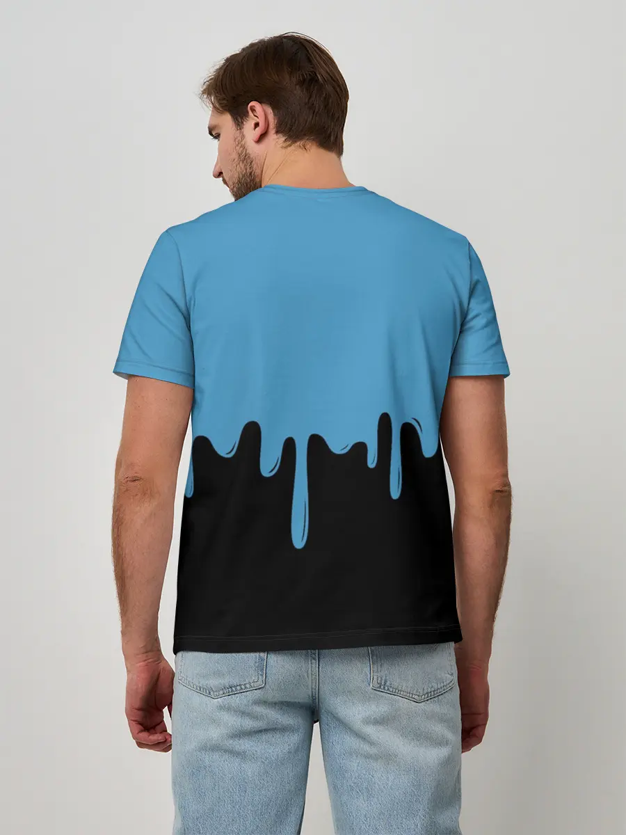 Мужская базовая футболка / FORTNITE - Black&Blue