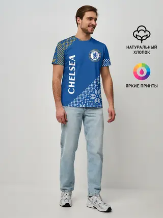 Мужская базовая футболка / CHELSEA F.C. - Новый Год