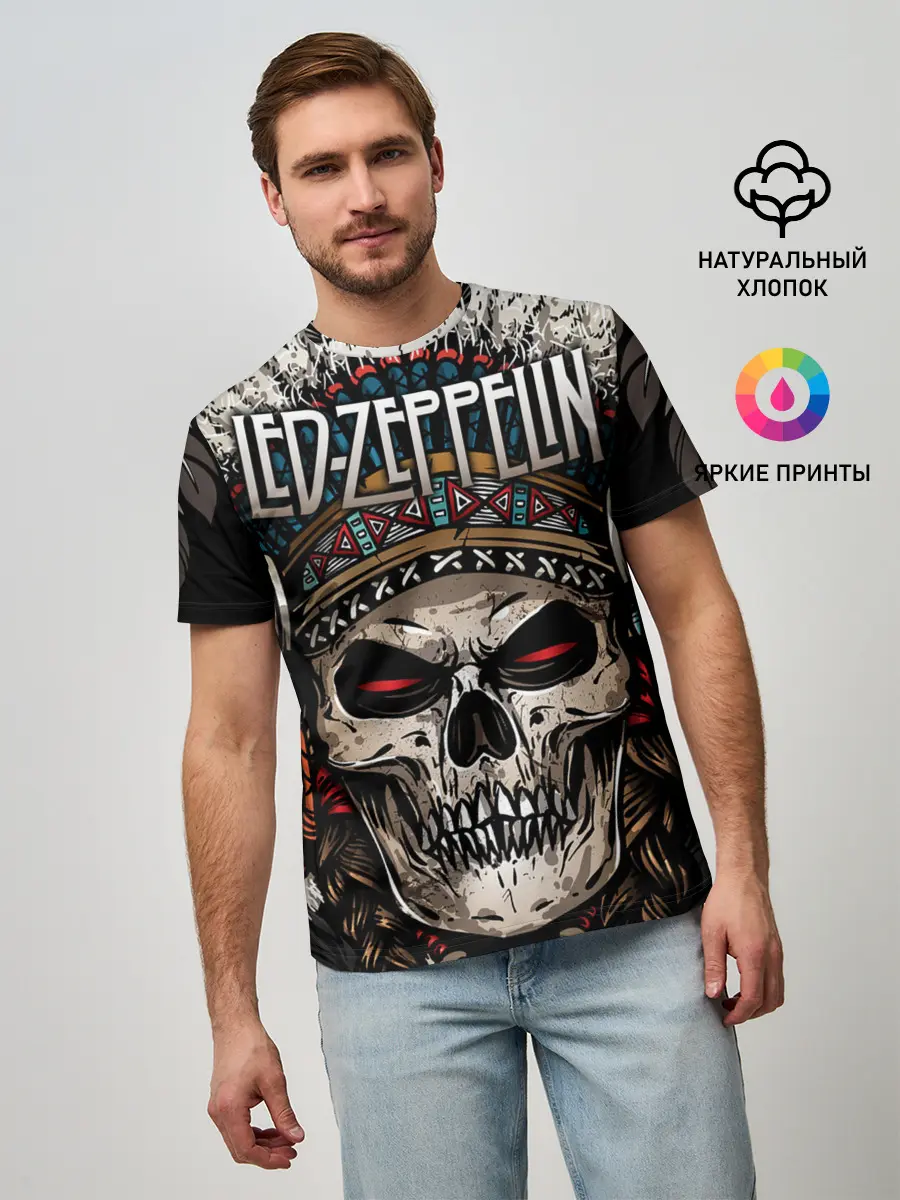 Мужская базовая футболка / Led Zeppelin