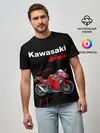 Мужская базовая футболка / KAWASAKI NINJA / КАВАСАКИ