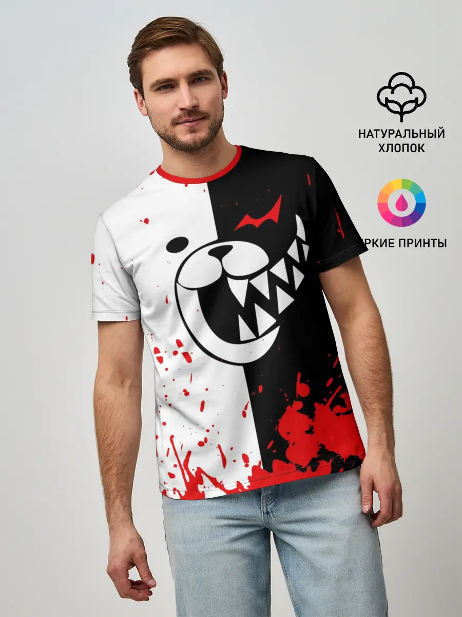 Мужская базовая футболка / MONOKUMA Blood