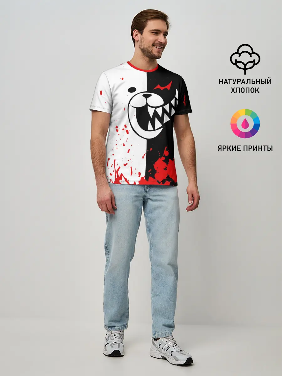 Мужская базовая футболка / MONOKUMA Blood