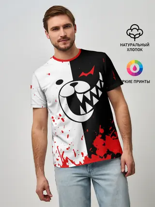 Мужская базовая футболка / MONOKUMA Blood