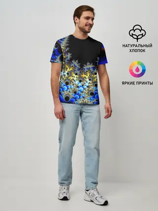 Мужская базовая футболка / Фрактальная материя l Fractal