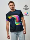 Мужская базовая футболка / OPTICAL ABSTRACT